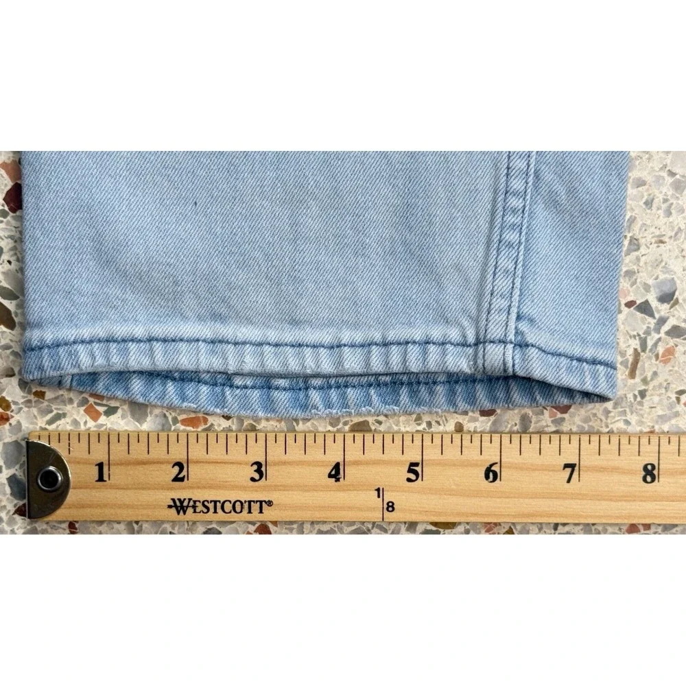 Levi's Line 8 Vtg Mens White & Black‎ Tab Denim Jeans Size 38x30